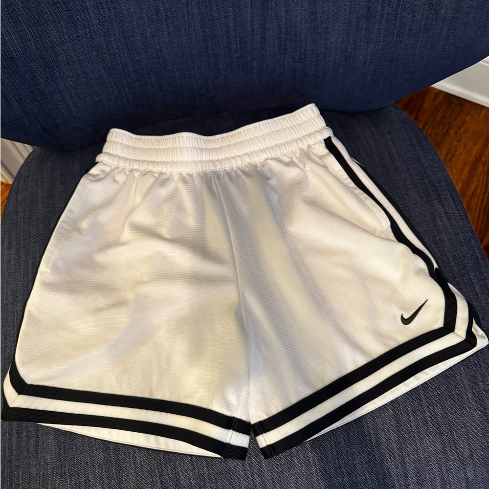 Boys Nike Women's White and Black Athletic Shorts